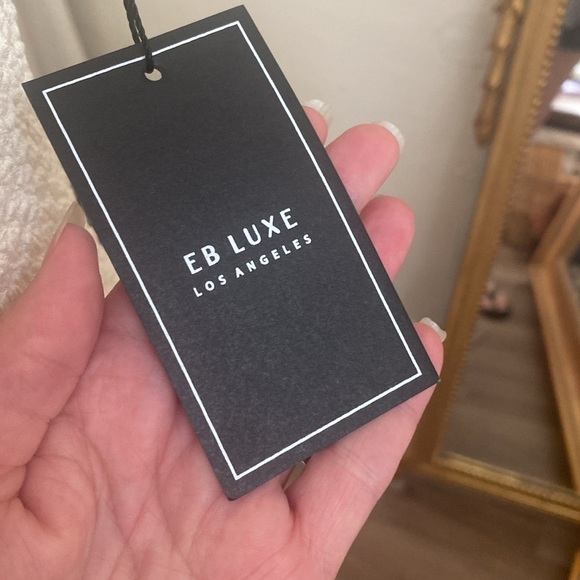 NWT Tropical Knit Keyhole Halter Maxi Dress, Slit Up Side, Various Sizes, Cream - Picture 7 of 7